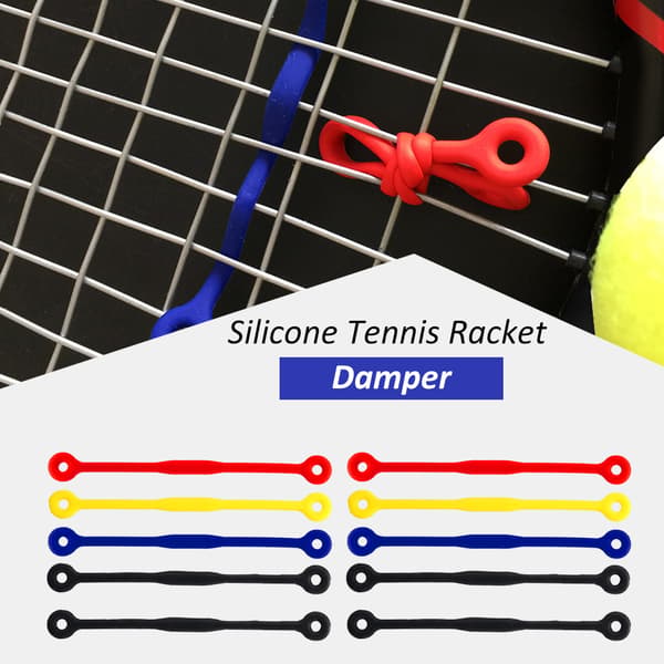 10 stk. silikon tennisputer for racketer - vibrasjons- og støtdemper