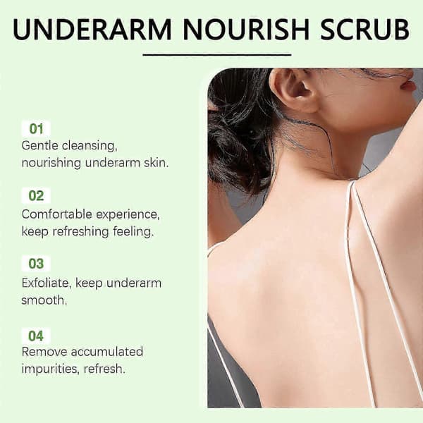 Nærende armhulescrub med tetræ, pebermynte og aloe vera