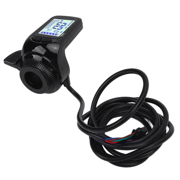 Tommelfingergas med LCD-display til elcykel, speedometer, scooter/cykeltilbehør.