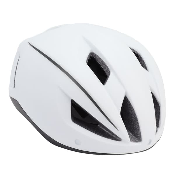 K111 PLUS Cykelhjelm med integrerede briller til landevejs- og mountainbikes, mat hvid