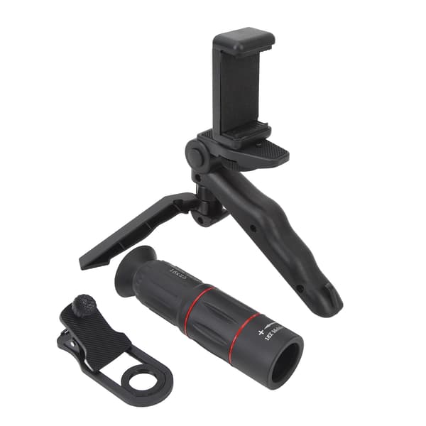18X Monokulärt Teleskop för Smartphone med Adapter, Klar Syn, Hög Effekt, Lättvikt