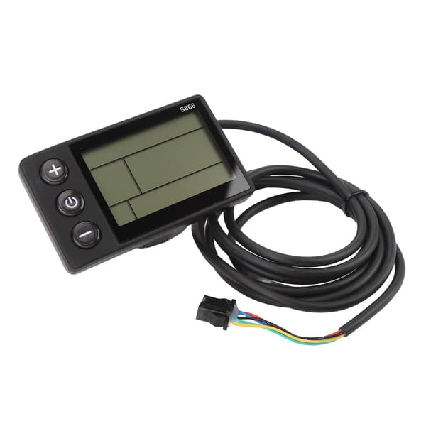 S866 LCD-displaymätare med belysning, vattentålig, för elscooter, 5 stift