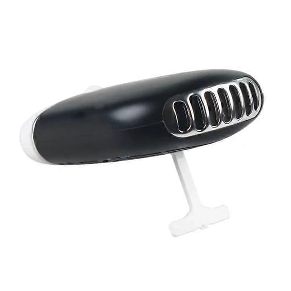 Mini bärbar luftkonditionering/fläkt uppladdningsbar via USB (svart)