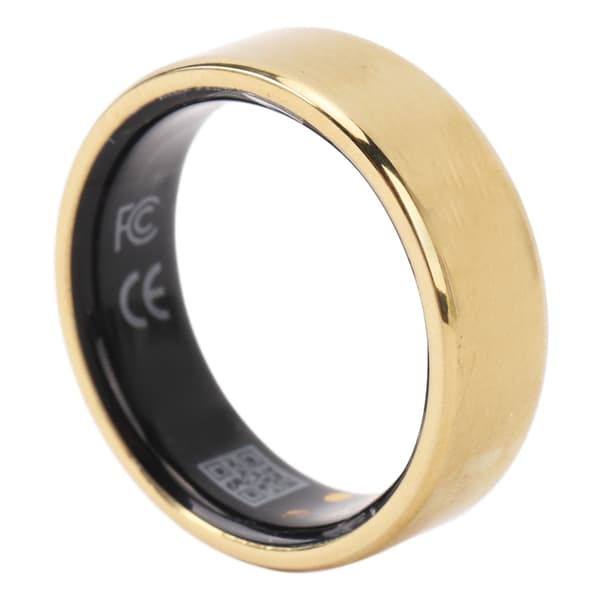 Smart sundheds- og fitnessring, søvntracker, skridttæller, guld, US 8, 60 mm