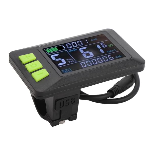 LCD-display til el-løbehjul, 6-bens kontrolpanel, vandafvisende, 24V-60V