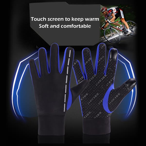 Værbestandige taktile vinterhansker for sykling, løping, camping, fotturer