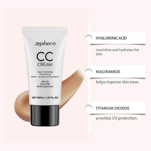 CC Cream, teintkorrigerende, 3x SPF 43 UVA/UVB