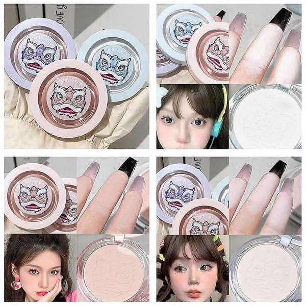 Settingpudder, vandfast løst pudder, naturlig makeup lysnende concealer