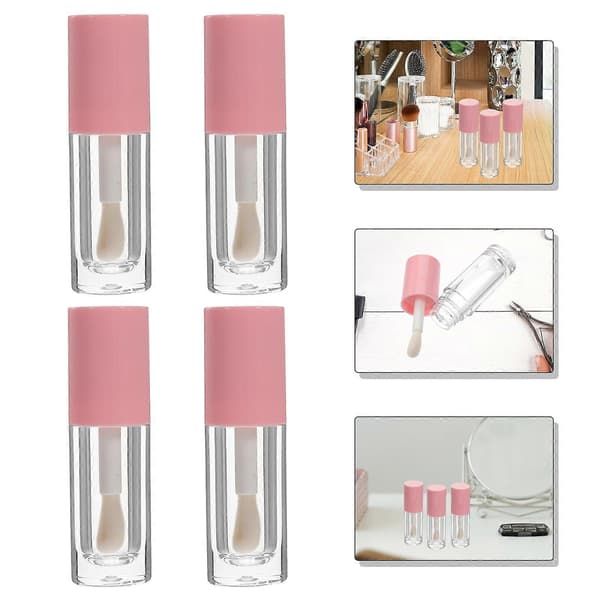 tomme lipglossrør med børster, 6 ml flaske læbeolie