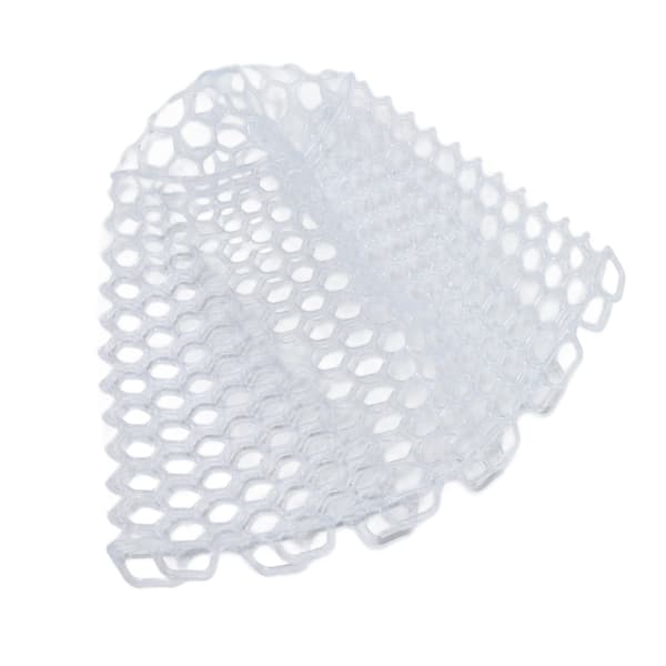 Klar sløring landingsnet til fluefiskeri, udskiftning, foldbart, 21 cm dybde, hvidt
