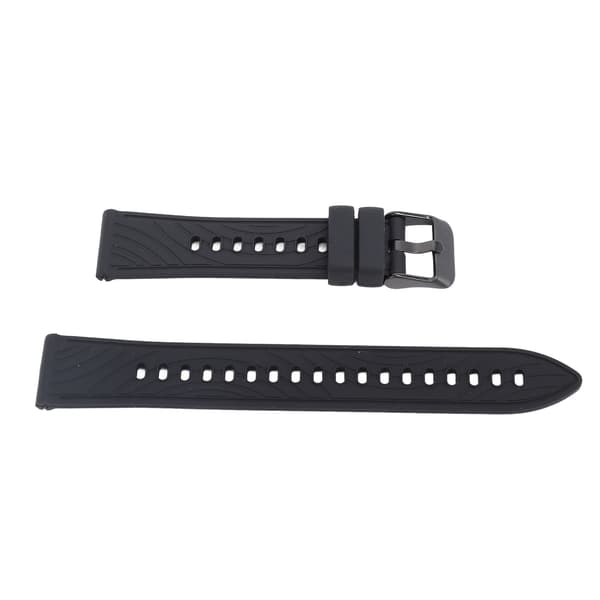 Silikone armbånd til GT4, blødt og åndbart, quick release, kompatibelt med smartwatches, sort.