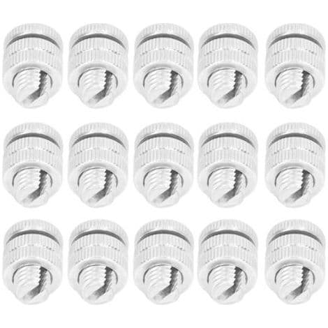 100 aluminiumslegering udendørs elhegnsforbindere, 0,8 cm gevindskåret skrue