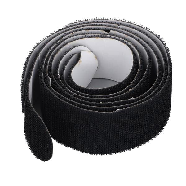 3 STK Tennisracket Hodebeskytter Tape 37mm Nylon Borrelås for Balloppsamling Svart