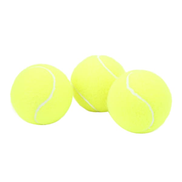 Professionelle høj-elastiske tryksatte tennisbolde af uld til træning og konkurrence, 3 stk.