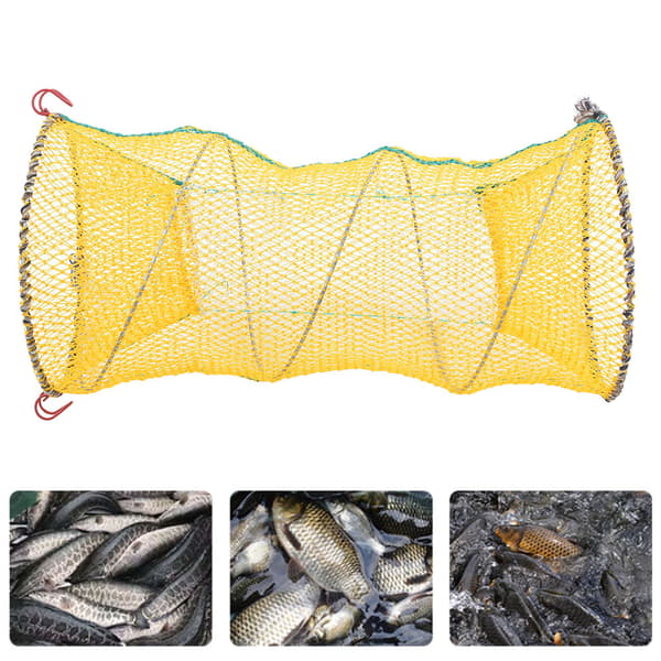Sammenleggbart fiskebur for reker, krabbe, hummer, bærbart agnnett