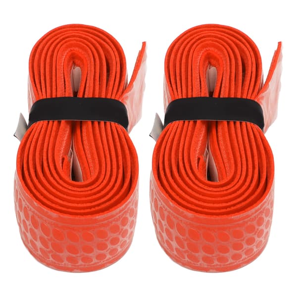 2 st förtjockad svettabsorberande grepptejp för tennis- och badmintonracketar - orange