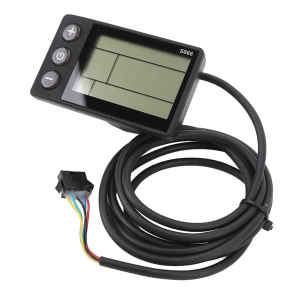 S866 LCD-displaymåler med belysning, vandafvisende, til elektrisk scooter, 5 ben