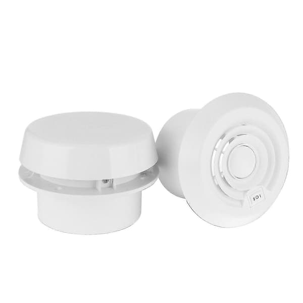 Loftventilator til autocamper med ventilationsgitter og 12V strømforsyning.