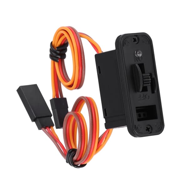 RC JR-bryter med LED for mottaker, robust RC-bryter, høykvalitetsmateriale 12A 6-12V