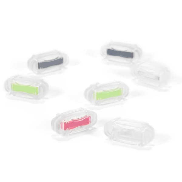 Set med 7 vibrationsdämpare för tennisracketar - Mjuk silikon