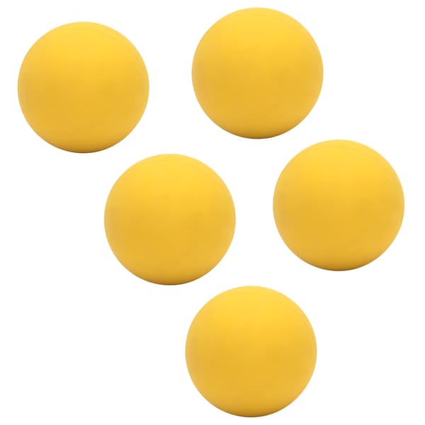 5 stk. elastisk bold 6 cm sikker miljøvenlig gummi til håndtræning, pools, strande, gul