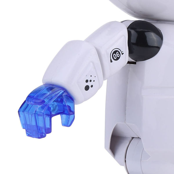 Dansende humanoid robotleke med 360° roterende lys - Gave til barn