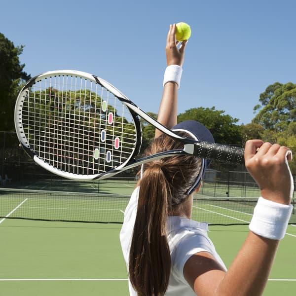 Sæt med 7 vibrationsdæmpere til tennisketchere - Blød silikone