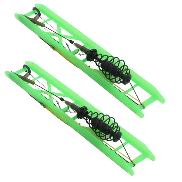 2st Fjäderfiskedrag Inline Krok Fiskeverktyg Kolstål 40g