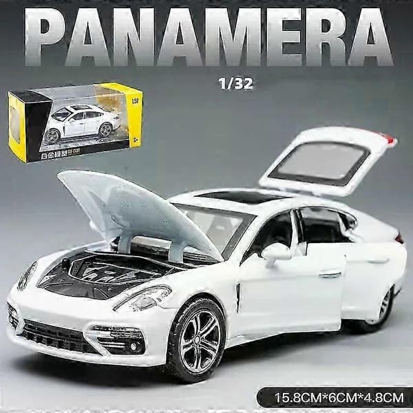 1:32 Porsche Panamera håndlaget metallmodellbil, en lekebil for gutter.