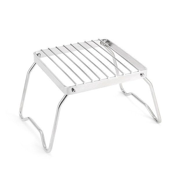 Bærbar foldbar BBQ-grill i rustfrit stål til campingbål