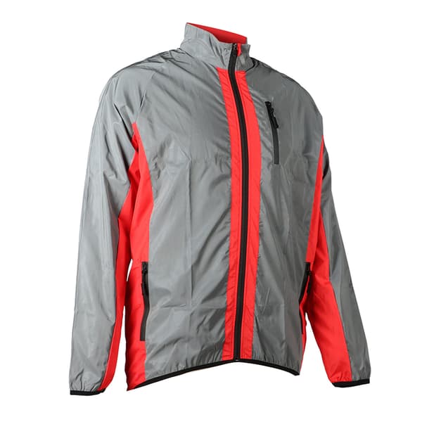 Reflekterande röd jacka för män, vattentät, andningsbar, för cykling, löpning, vandring, 2XL