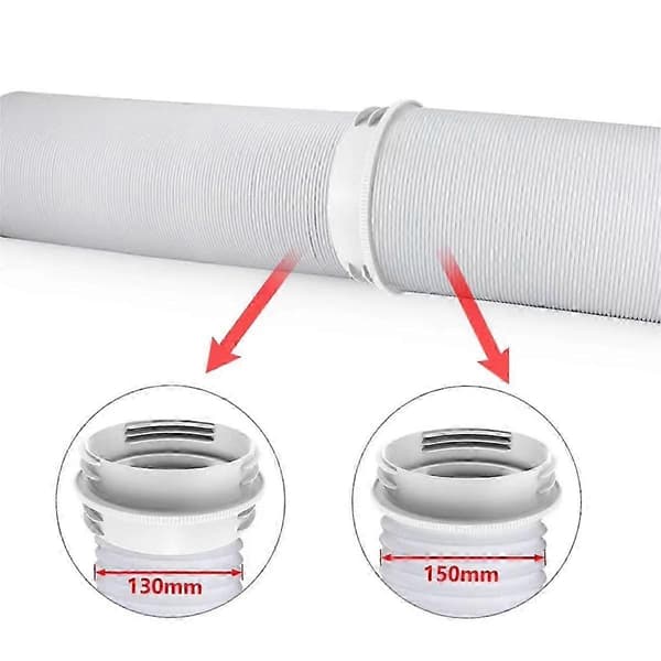 Universal fitting til 13/15 cm udstødningsrør, velegnet til forlængelse af ventilationsrør til aircondition.