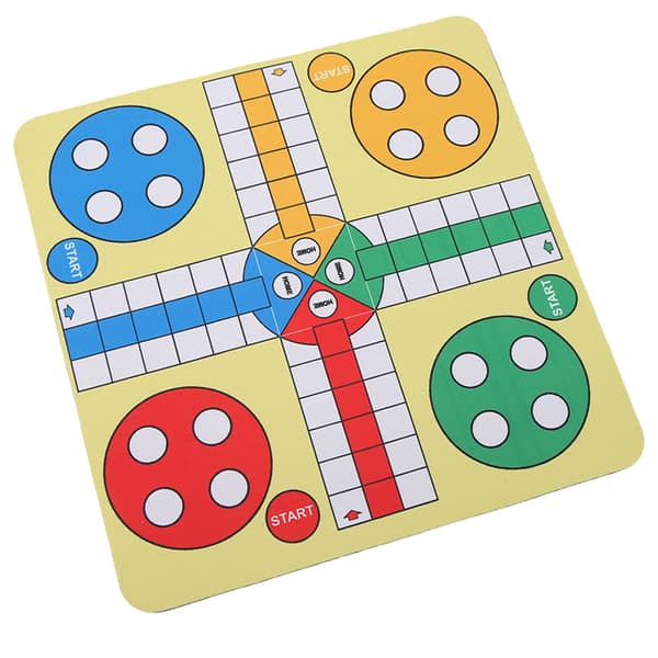 Vikbart läder tvättbart vadderat spelbord för resande familjespelmus