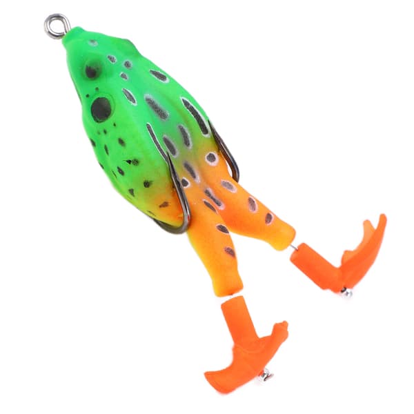 Thunder Frog Baits Flydende Lokkemiddel med To Propeller til Fiskeri efter Bas, Slangehoved og Laks