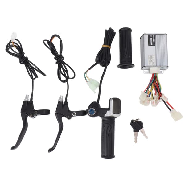 48V 1000W Elcykel Controller Kit med Drejegashåndtag og Aluminium Bremsegreb