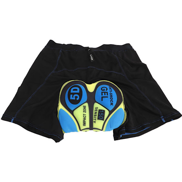 Sykkelshorts for menn med 5D-polstring, hurtigtørkende, ventilert elastisk belte, XL