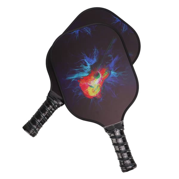 Pickleball sæt med 2 ketchere, 4 bolde og taske, glasfiber PP, til udendørs sportstræning.