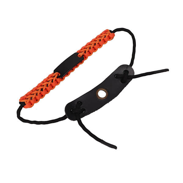 Justerbar nylon bueskydningshåndledsrem, orange, til jagt og skydning