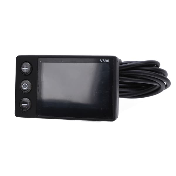 Vandafvisende LCD-cykeldisplay med multifunktionelt kontrolpanel til 22,2 mm styr.