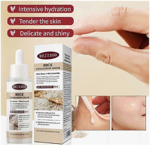 Peel Shot Glow Rice Ampul Duo Hvid ris ampul+Sort ris ampul, Blid eksfolierende ansigt og