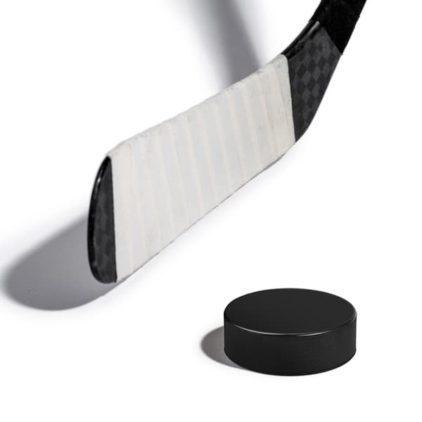 2-pack ishockeypuckar - vulkaniserat gummi, 3\" diameter, 163g - precisa skott och passningar