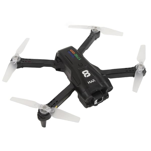 RC Quadcopter FPV Drone med LED-åndedrætslys, optisk flow-svæv og 360° forhindringsundgåelse.