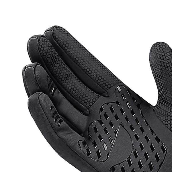 Varme vinterhandsker med taktisk mesh, vandtætte, vindtætte polyester til løb og vandreture, sort