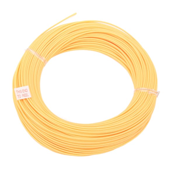 Flugfiskelina 30,5M 100FT Orange Flytande PVC-belagd Nylon Fiskeutrustning