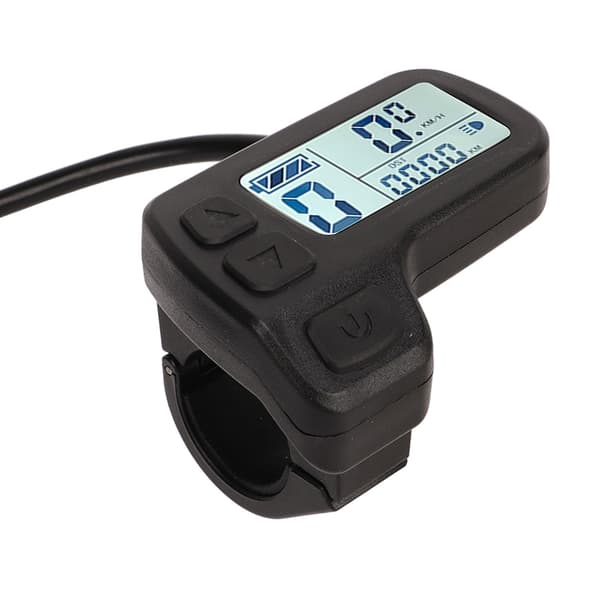 LCD-skjerm for 24V 36V 48V elektrisk sykkel, universell speedometer, SM-kontroll.