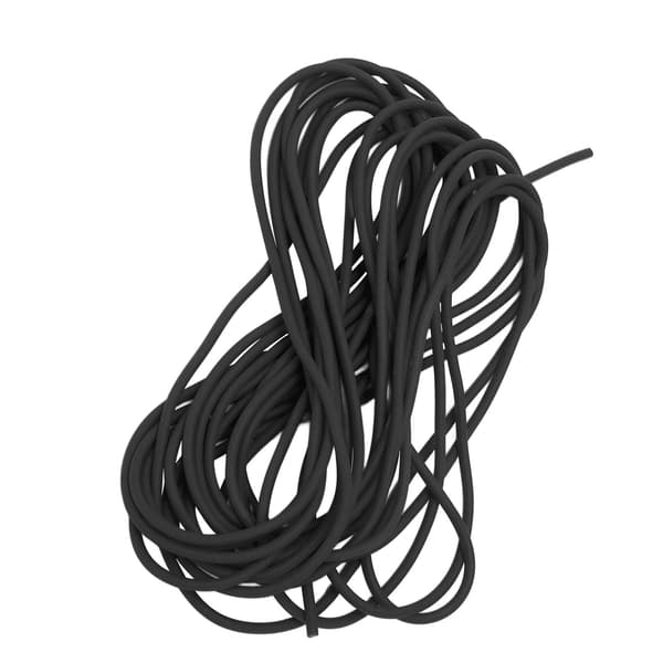 Elastisk latexreb 2,1 mm 5 m høj modstand til tennistræning udendørs sport sort
