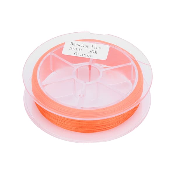 Voksfri fluefiske trimlinje 20LB 50m i oransje polyester