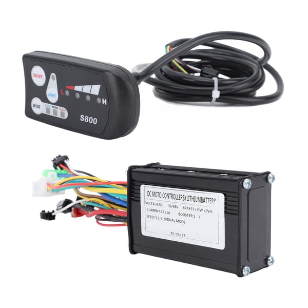 Elcykelkontrollsats 17A 3 lägen Panel S800 22,2 mm för 250W 350W motor