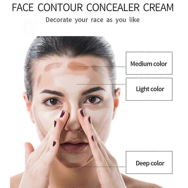 Alt-i-én concealer sæt, konturpalet, creme concealer palet