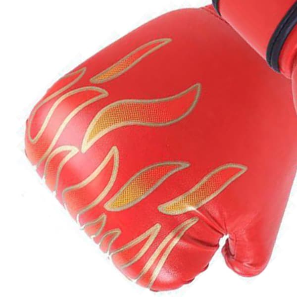 Professionella boxhandskar för barn för MMA-träning, kickboxning, röd PU-boxningssäck